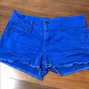 Blue jean shorts